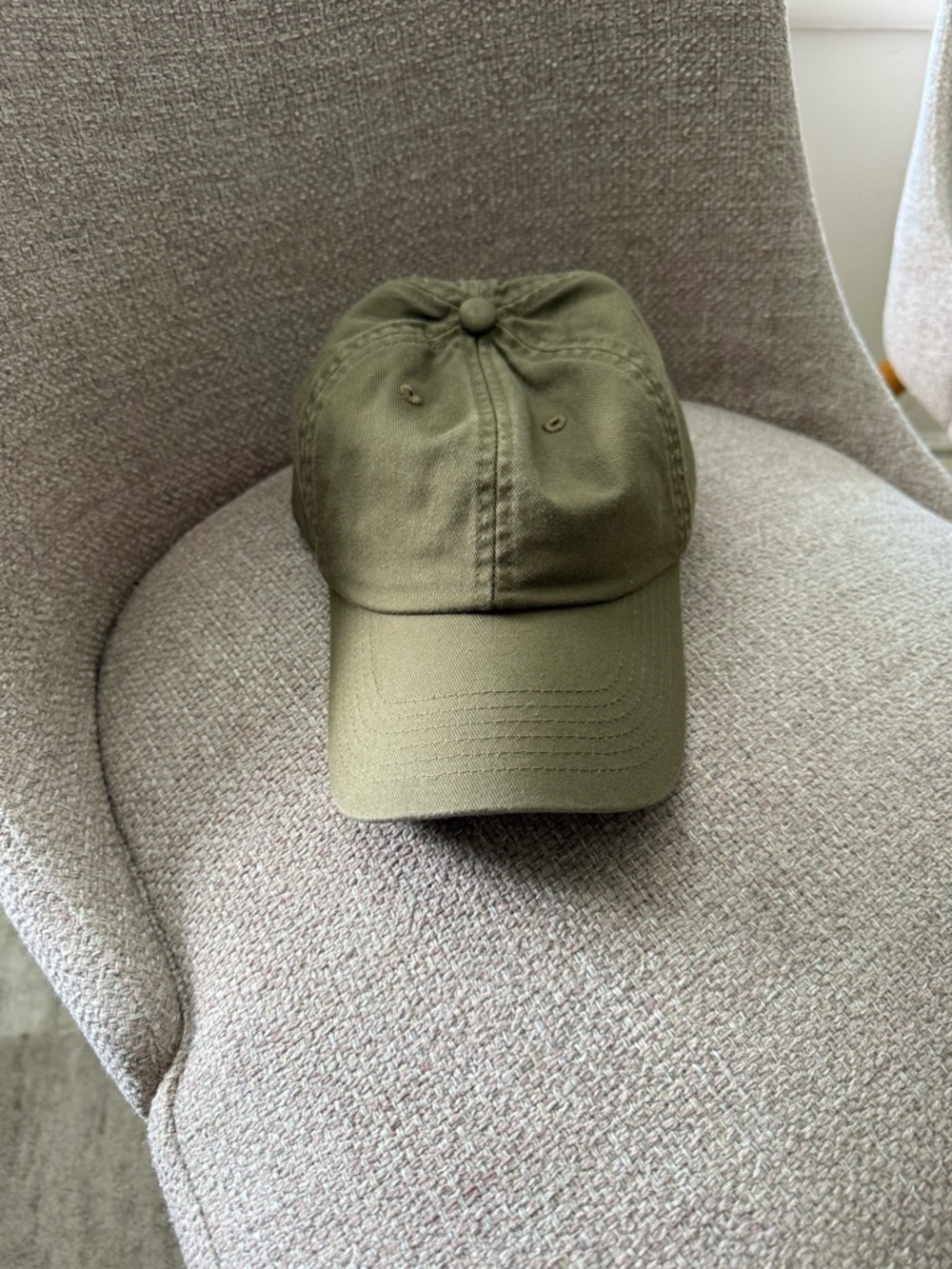 NWT - GIGI PIP Olive Green Cotton Baseball Cap